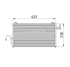 104043X Радиатор кондиционера Mazda 323 (99-04) USA